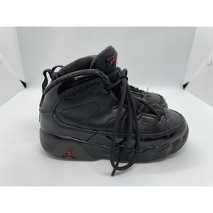 Nike Air Jordan 9 IX Retro TD 'Bred' Size 9C 401812-014 Blk/Red Shoes EUC